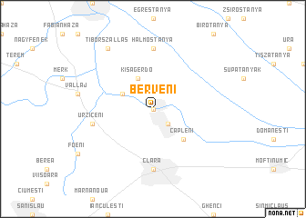 map of Berveni