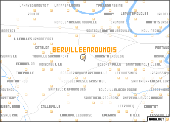 map of Berville-en-Roumois