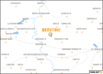 map of Bervyaki