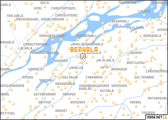 map of Berwāla