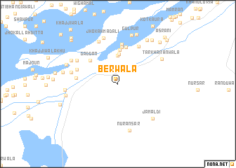 map of Berwāla