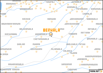 map of Berwāla