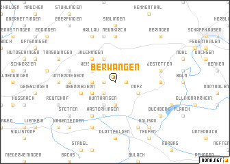 map of Berwangen