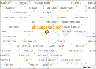 map of Berwartshausen