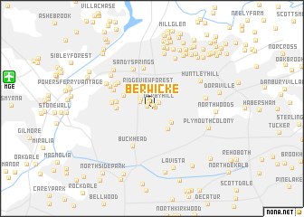 map of Berwicke