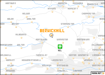 map of Berwick Hill