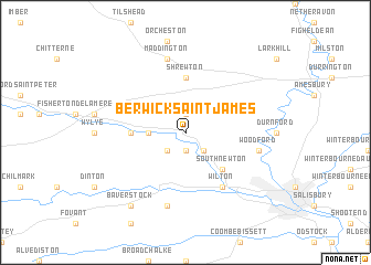 map of Berwick Saint James