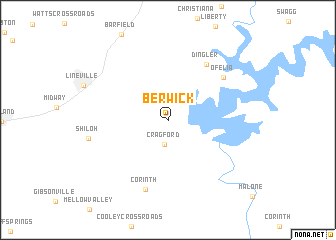 map of Berwick