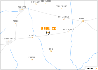 map of Berwick