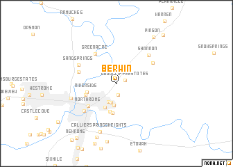 map of Berwin