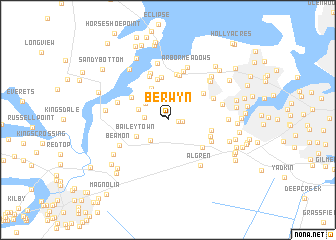 map of Berwyn