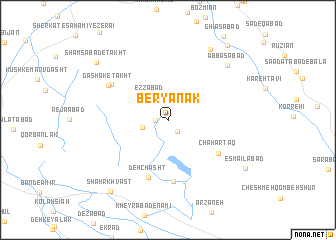 map of Beryānak