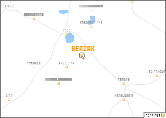 map of Bèrzak