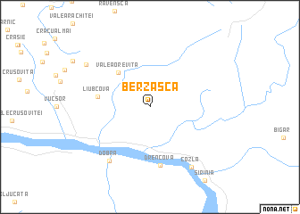 map of Berzasca
