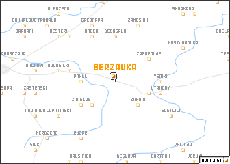 map of Bērzauka