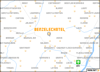 map of Berzé-le-Châtel