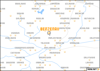 map of Beržėnai I