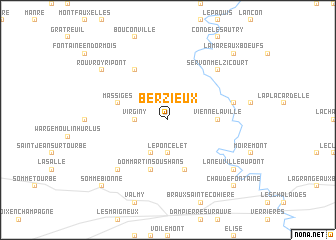 map of Berzieux