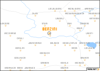 map of Bērziņi