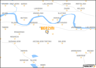 map of Bērziņi