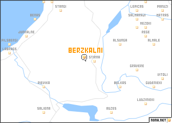 map of Bērzkalni