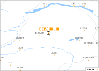 map of Bērzkalni