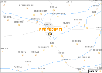 map of Bērzkrasti