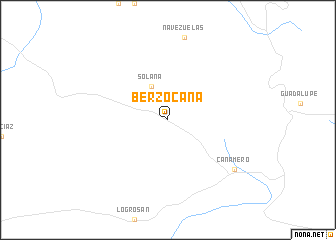 map of Berzocana