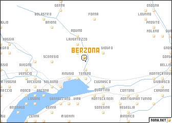 map of Berzona