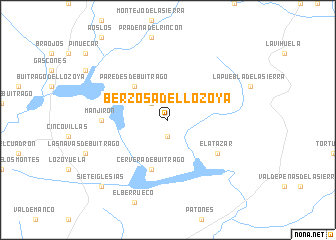 map of Berzosa del Lozoya