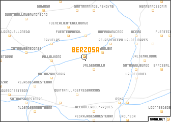 map of Berzosa