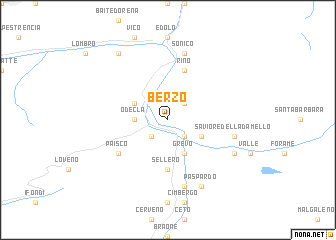 map of Berzo