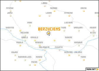 map of Bērzuciems