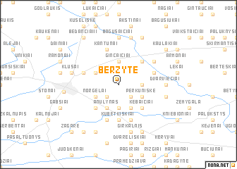 map of Beržytė