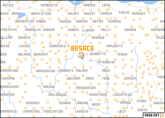 map of Besace
