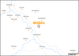 map of Beşağıl