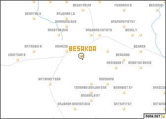 map of Besakoa