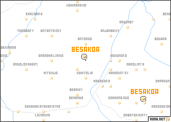 map of Besakoa