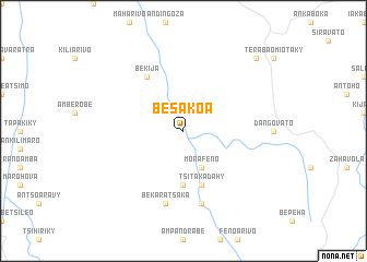 map of Besakoa