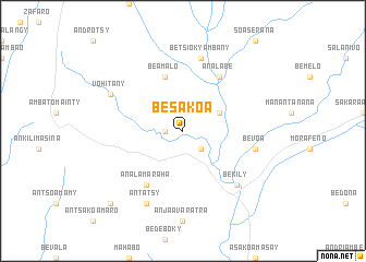 map of Besakoa