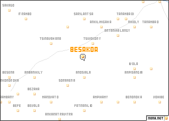 map of Besakoa