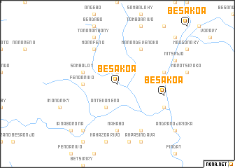 map of Besakoa