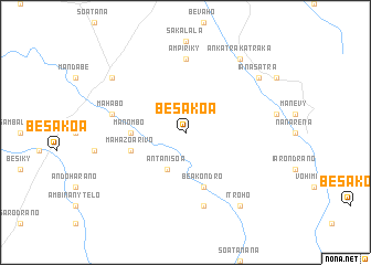 map of Besakoa