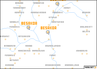 map of Besakoa