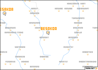 map of Besakoa