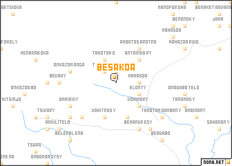 map of Besakoa