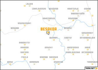 map of Besakoa