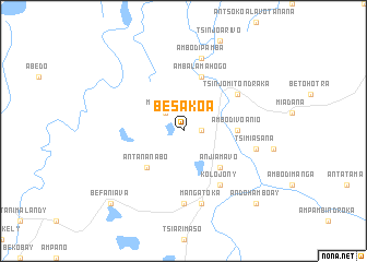 map of Besakoa