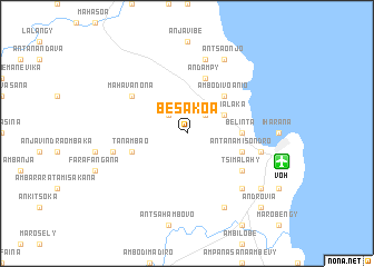 map of Besakoa