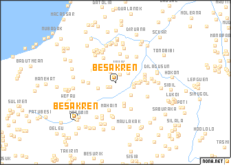 map of Besakren